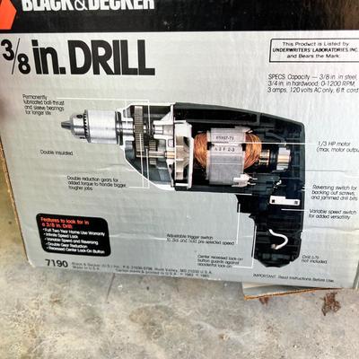 Corded Black & Decker Drills and More (G-MK)