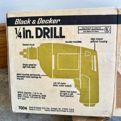 Corded Black & Decker Drills and More (G-MK)