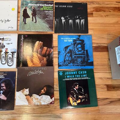 Fifty Plus Vinyl LP’s & Aiwa Turntable (L2-RG)