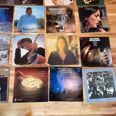 Fifty Plus Vinyl LP’s & Aiwa Turntable (L2-RG)