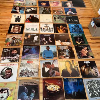 Fifty Plus Vinyl LP’s & Aiwa Turntable (L2-RG)
