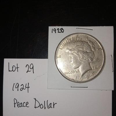 1924 peace dollar