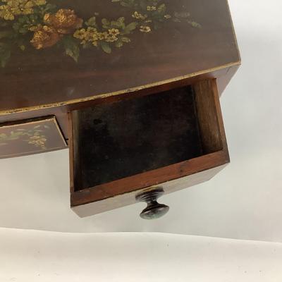 594 Antique Victorian Handpainted Dressing Mirror