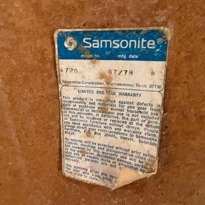 Samsonite Folding Card Table Plus Four Folding Chairs (L2-RG)