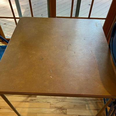 Samsonite Folding Card Table Plus Four Folding Chairs (L2-RG)