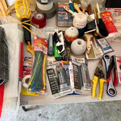 Large Assortment of Hardware, Paint Supplies & More (G-MK)