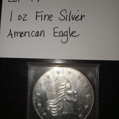 1 oz .999 fine silver