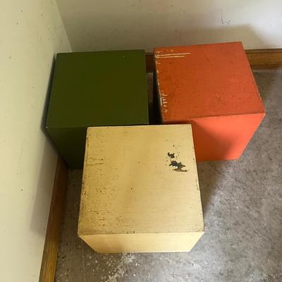 Three Painted Wooden Boxes (2G2-MG)