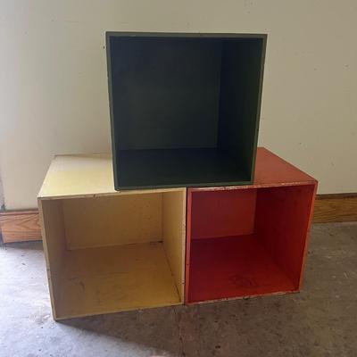 Three Painted Wooden Boxes (2G2-MG)