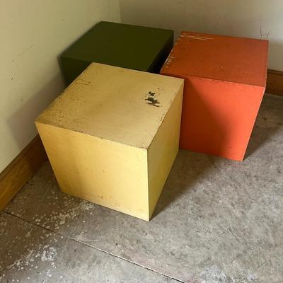 Three Painted Wooden Boxes (2G2-MG)