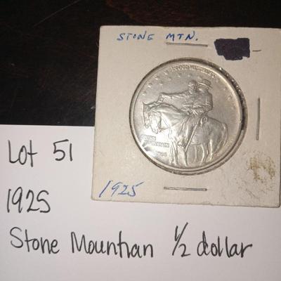 1925 stone mountain 1/2 dollar