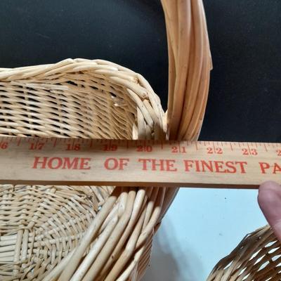 Assortment of big wicker baskets