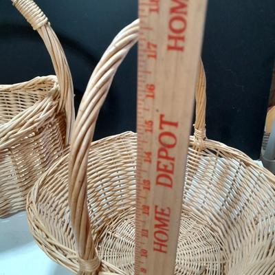 Assortment of big wicker baskets