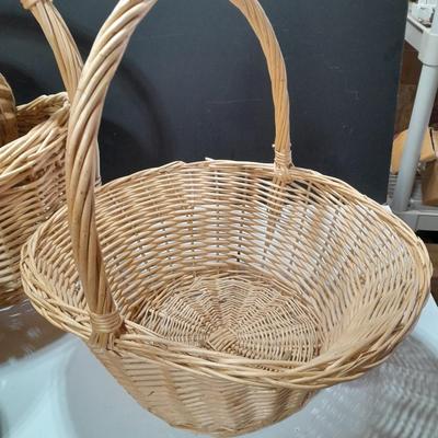 Assortment of big wicker baskets