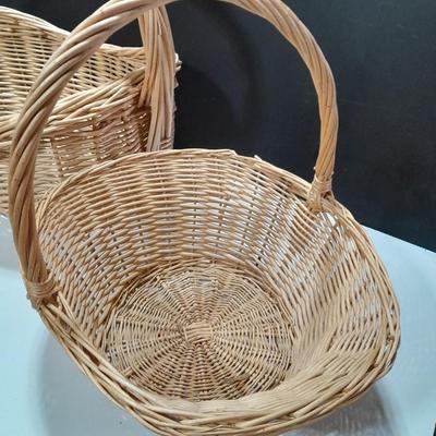Assortment of big wicker baskets