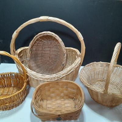 Assortment of big wicker baskets