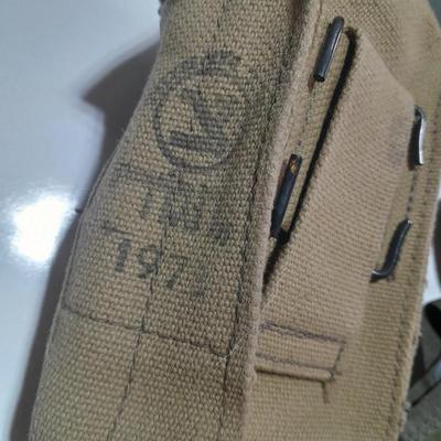 Variety of Military issued pouches and Bandoleer bags