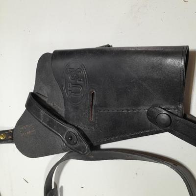 Black leather Holster M7/M9 19204 Adirondack leather