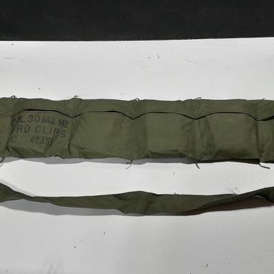 Bandoleer with Ammunition 8 RD. Clips - Ammo marked L C 6 7