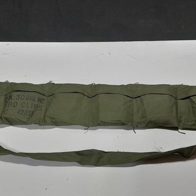 Bandoleer with Ammunition 8 RD. Clips - Ammo marked L C 6 7