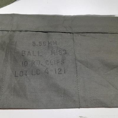 12 Bandoleer bags Military issued