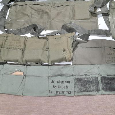 12 Bandoleer bags Military issued
