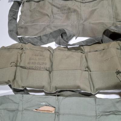 12 Bandoleer bags Military issued