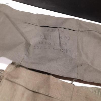 12 Bandoleer bags Military issued