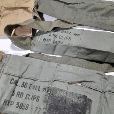 12 Bandoleer bags Military issued