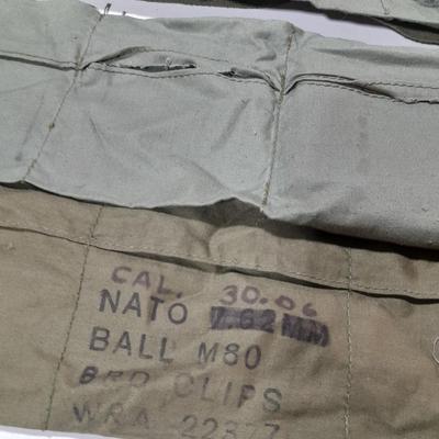 12 Bandoleer bags Military issued