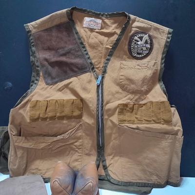 Water Repellent SafTbak Hunting vest with rifle
