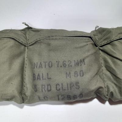 Bandoleer with ammunition on clips 7.62 Ball M80-