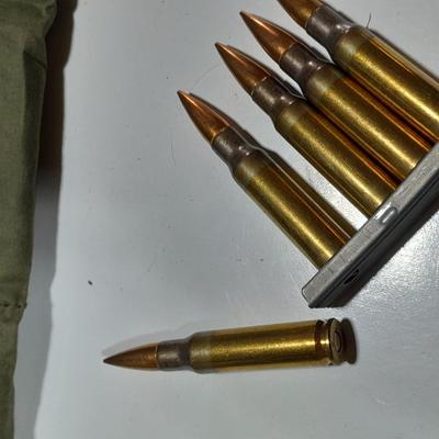 Bandoleer with ammunition on clips 7.62 Ball M80-