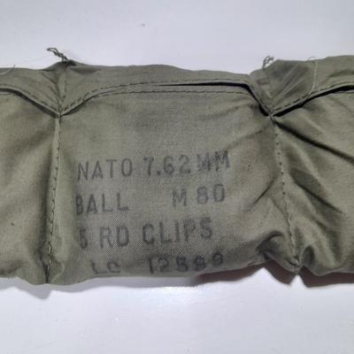 Bandoleer with ammunition on clips 7.62 Ball M80-