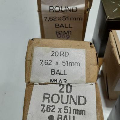 Assortment of 7.62 x 51mm Ammunition