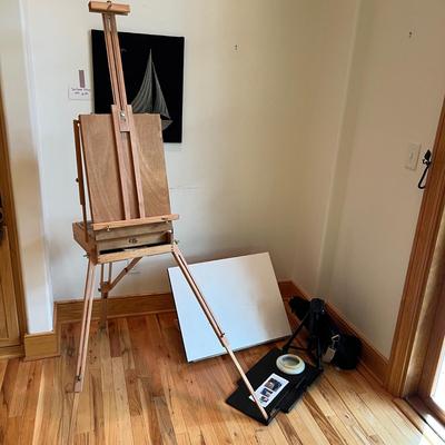 Three Portable Artists Easels - Jullian Half Box Easel & More (L2-RG)