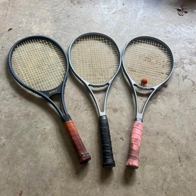 Three Prince Tennis Rackets (G-MG)
