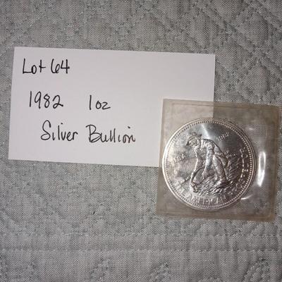 1982 1 troy ounce