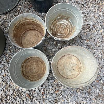 Two Large Garbage Cans & More (G-MK)