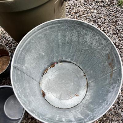 Two Large Garbage Cans & More (G-MK)