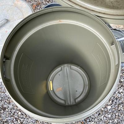 Two Large Garbage Cans & More (G-MK)
