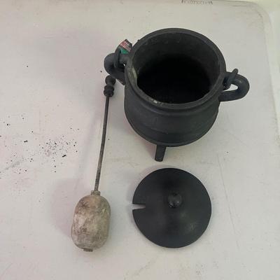 Cast Iron Smudge Pot, Eddie Bauer Wood Bag, Fireplace Grate, & More (G-MG)