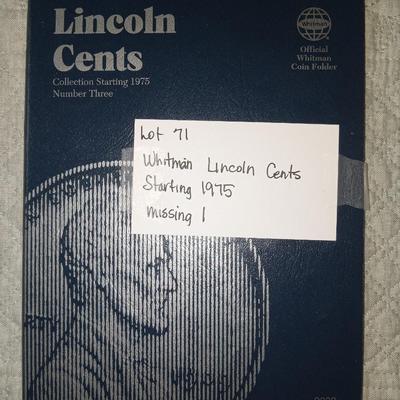 Whitman lincoln cents book with pennies