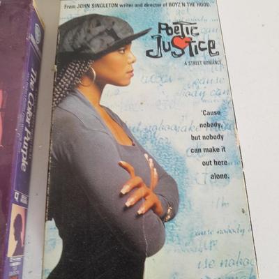 Collection of great movies on VHS - ROOTS - The color Purple - and Poetic Justice