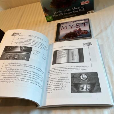 Microsoft Gaming Joystick, Flight Simulator, Myst and more Games Plus Books (L2-RG)