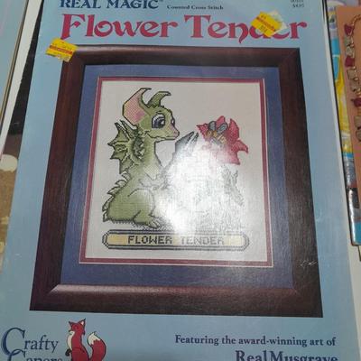 Variety of cross stitch / crafting books & pamphlets