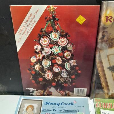 Variety of cross stitch / crafting books & pamphlets