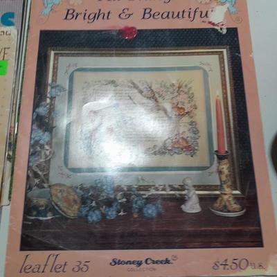 Variety of cross stitch / crafting books & pamphlets