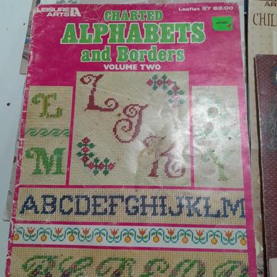 Variety of cross stitch / crafting books & pamphlets