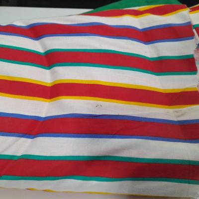 Large pieces of fabric and some sewing notations